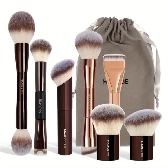 Makeup brush set 7 piece luxury contour concealer blush foundation powder brush